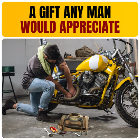 The Ryker Bag gift-ready tool roll suitable for dad or hobbyists