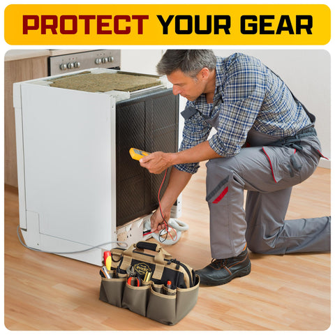 The Ryker Bag holds up to 50 pounds of tools.
