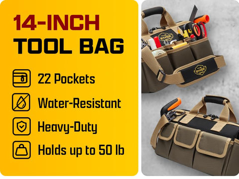 The Ryker Bag suits electricians, plumbers, and HVAC pros.