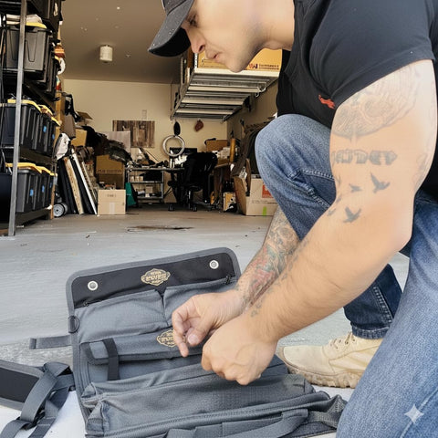 The Ryker Bag organized for truck tool setup