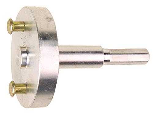 The Tool Stores sealant mixer attached to a drill for consistent tube mixing