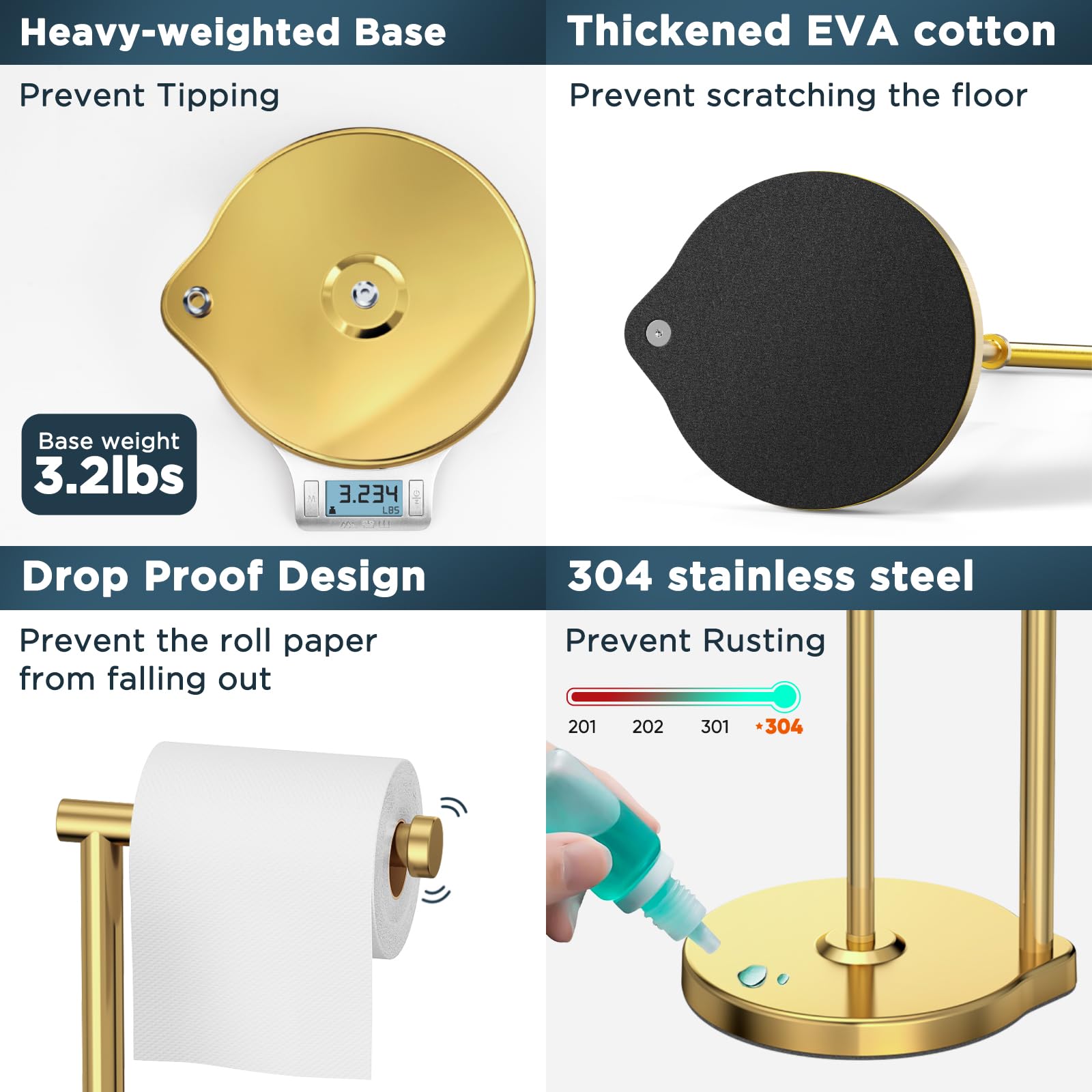 theaoo base diameter 8.27 inches provides stable support on flat floors