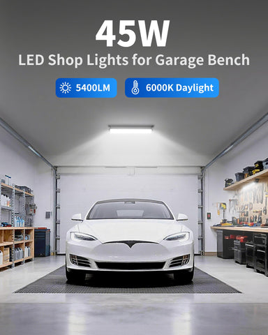 THECHAM 5400lm 6000K daylight LED for crisp workshop visibility.