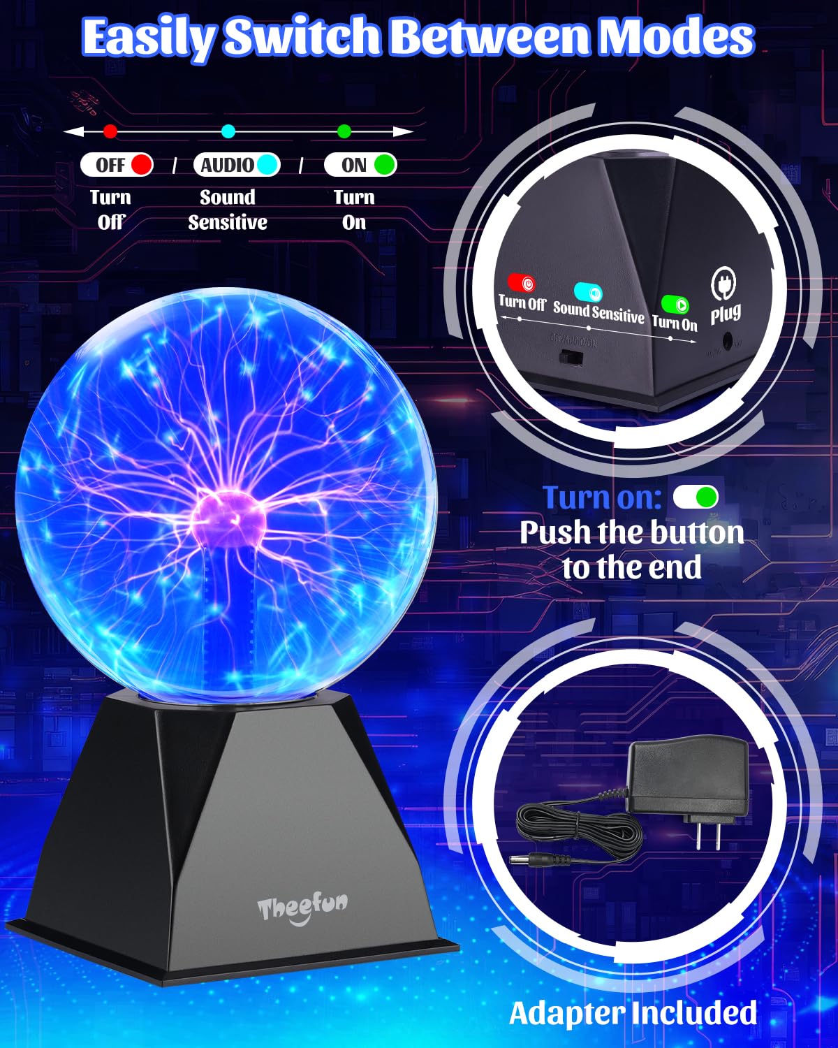 A striking addition to home or classroom lighting setups with dynamic glow.