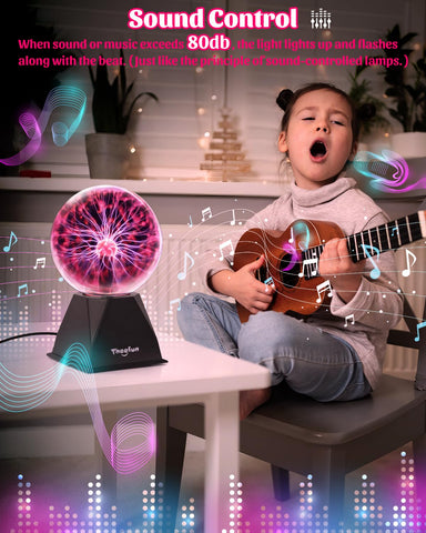 Theefun plasma ball base 3.5-inch base provides stable support for home or office setups.