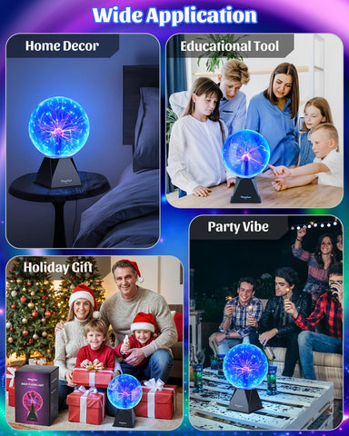 Theefun plasma ball makes a dazzling gift idea for celebrations.