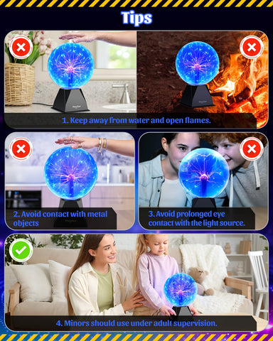 Theefun plasma ball room decor adds sci-tech flair to any space.