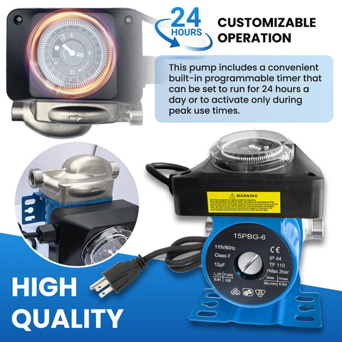 TheMiLiO four adapters secure standard piping connections.