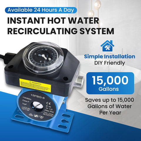TheMiLiO stainless steel recirculation pump unit designed for quiet operation.