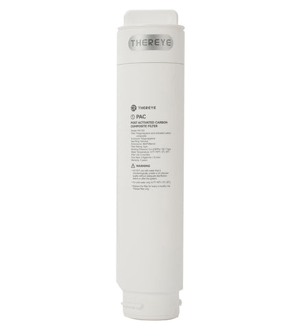 Thereye post activated carbon filter close-up showing filtration efficiency for cleaner-tasting water.