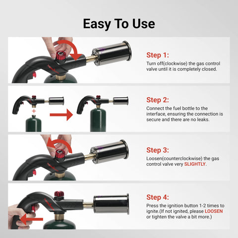 ThermoMaven portable kitchen torch fits in hand for versatile on-the-go cooking.
