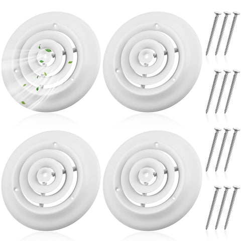 Therwen 6-inch round vent cover package; quick installation and durable use.