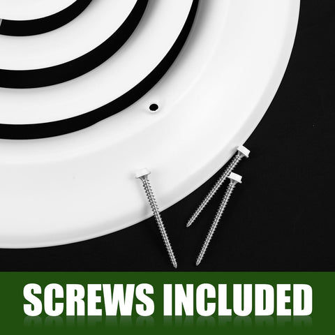 Therwen vent cover designed to fit 6-inch ducts with a 10-inch outer diameter.