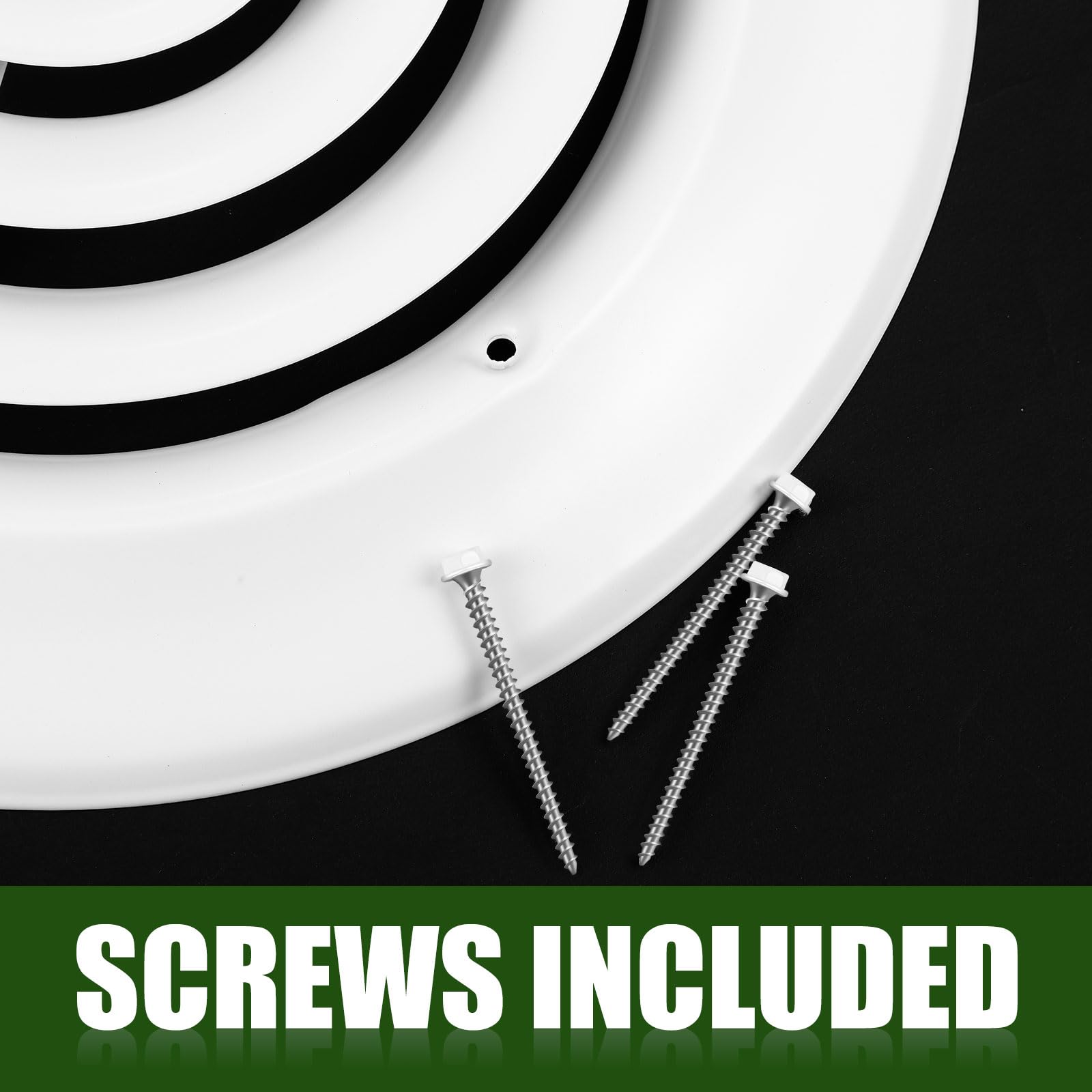Therwen 8-inch duct opening with vent cover, precise fit