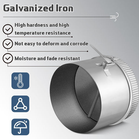 Therwen backdraft damper air balance closeup shows adjustable blades for targeted airflow.