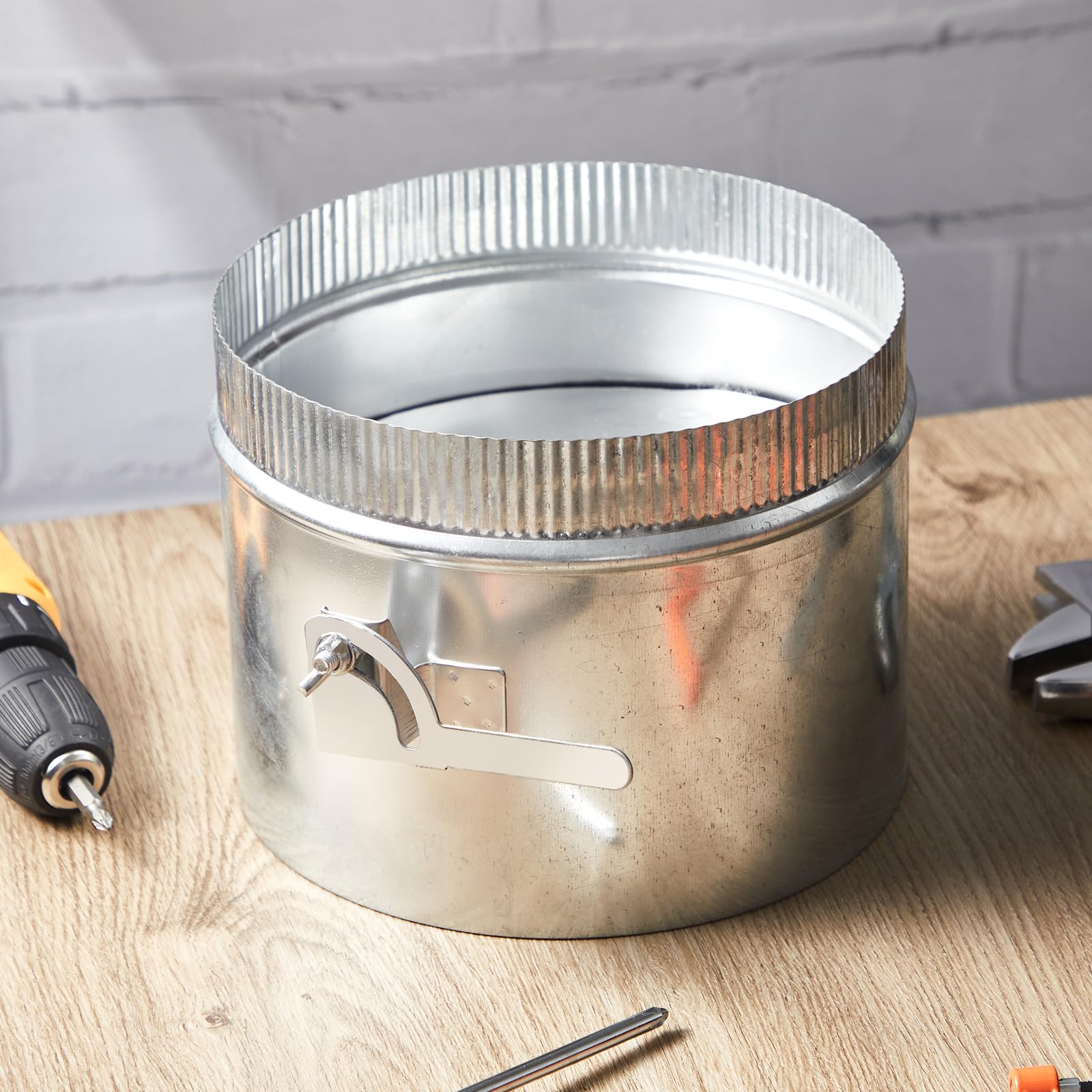 Therwen backdraft damper applications in hood and fan setups illustrate flexible use.