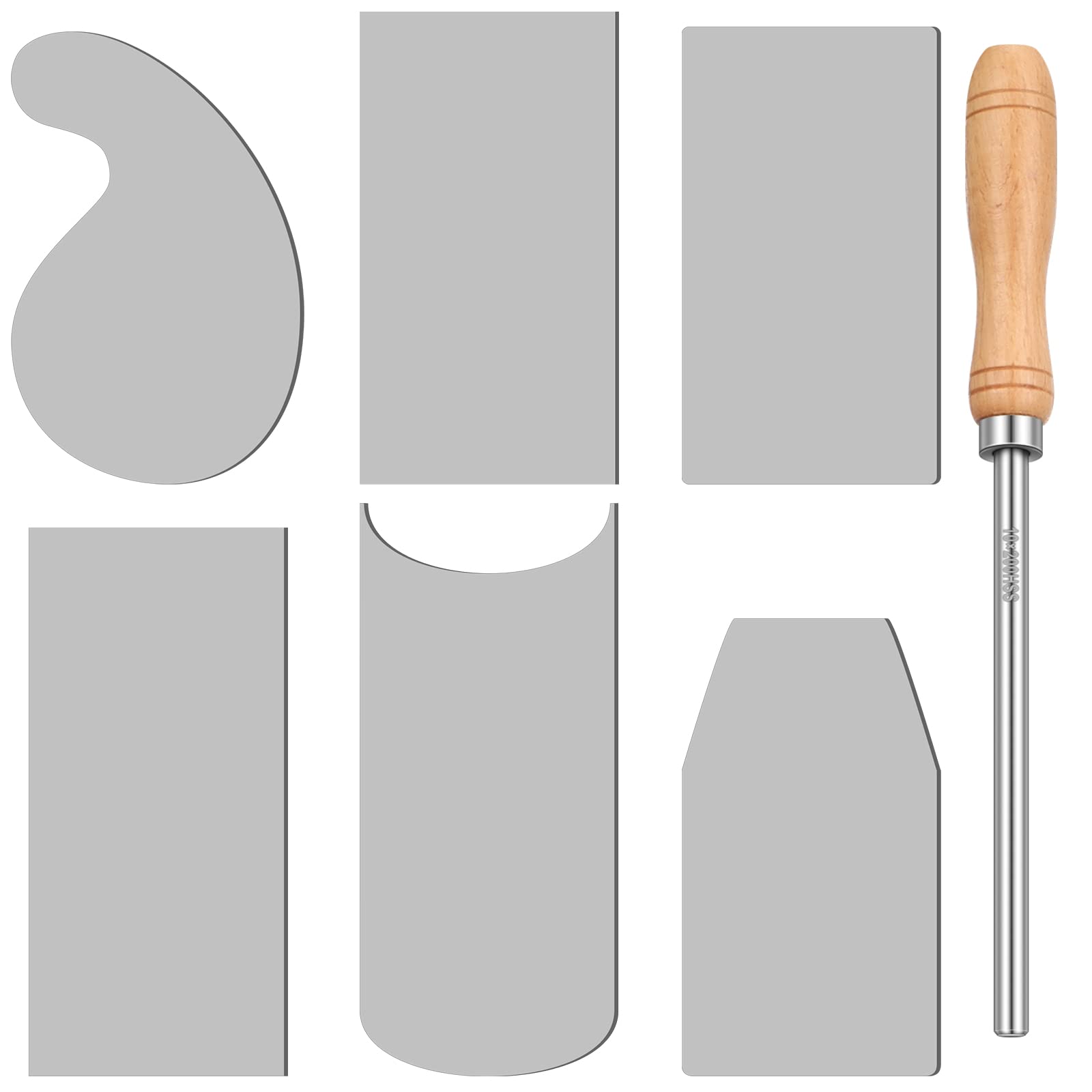 Therwen curved scraper for smooth finishes on curved contours