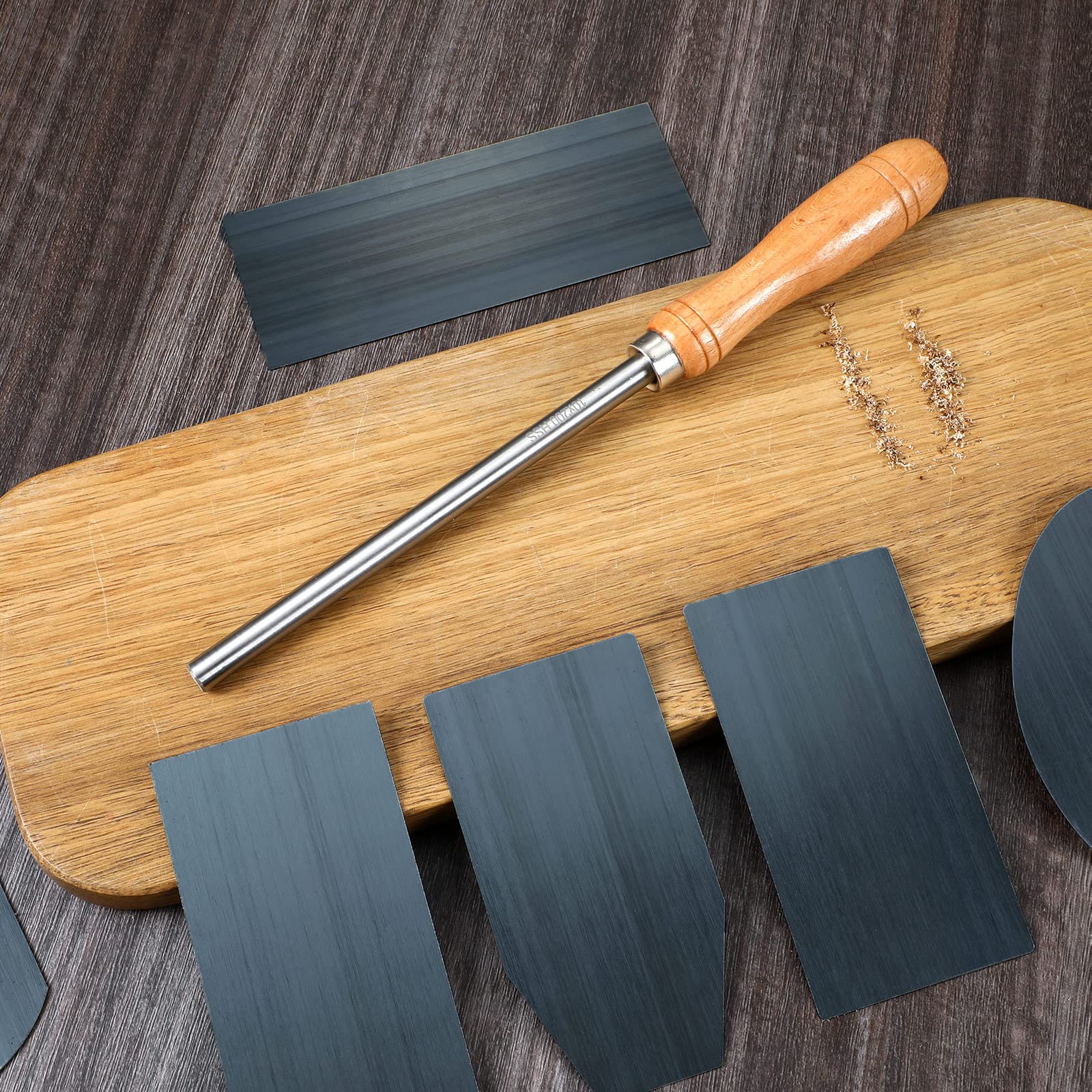 Therwen curved scraper handles odd shapes and spindles
