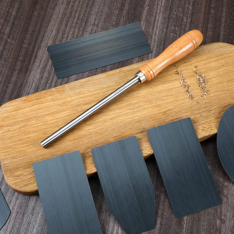 Therwen curved scraper handles odd shapes and spindles