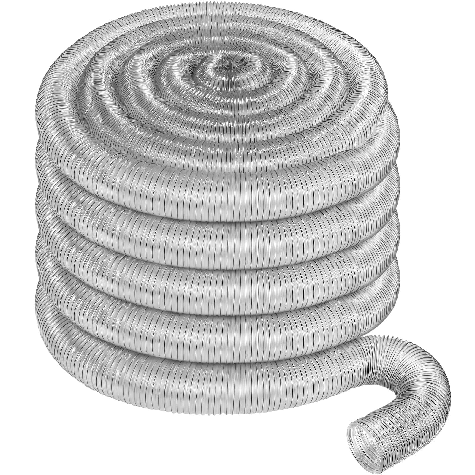 Therwen 4in 40ft dust collection hose in packaging, ready for quick setup in a workshop.