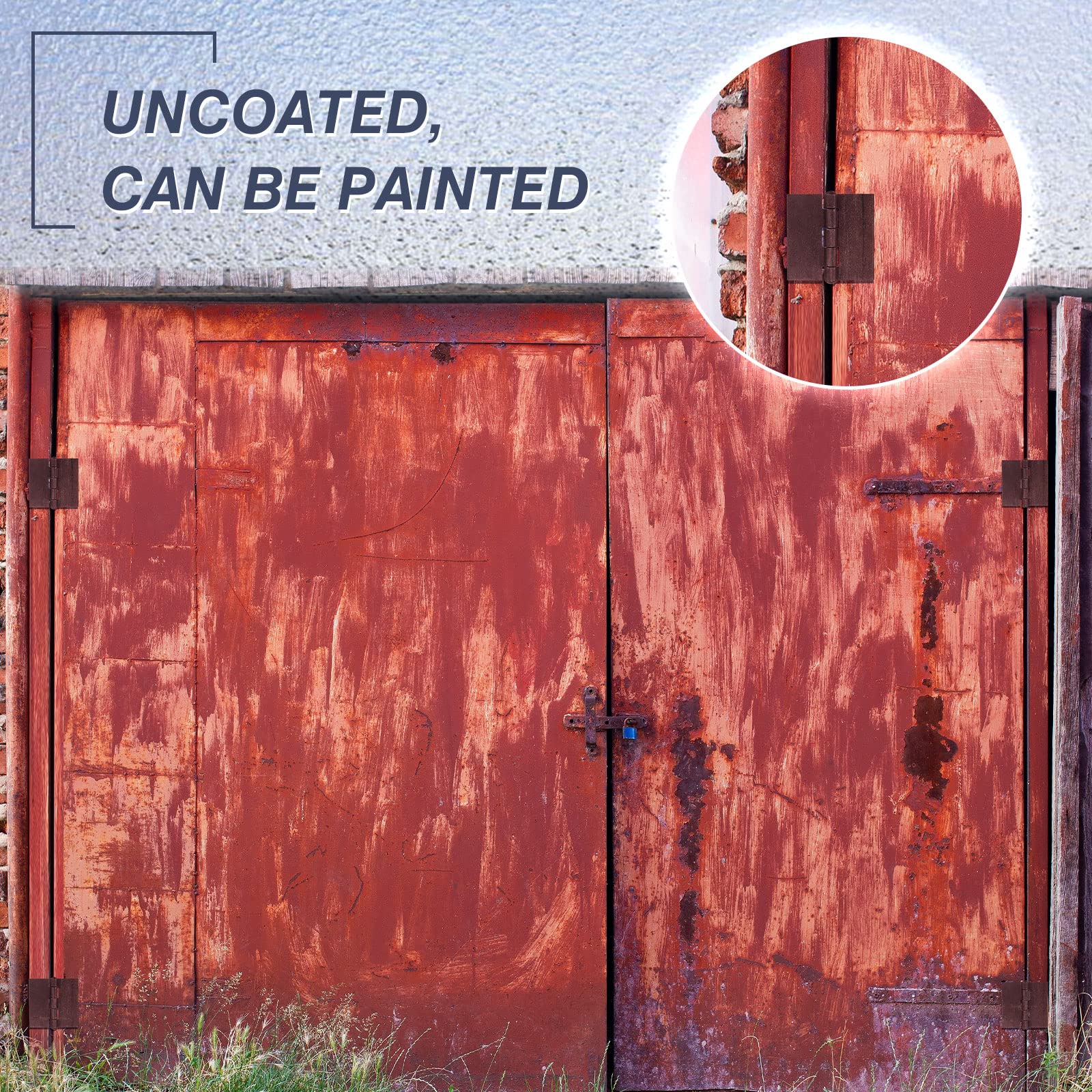 Therwen weld-on hinges can be welded or drilled for screws.