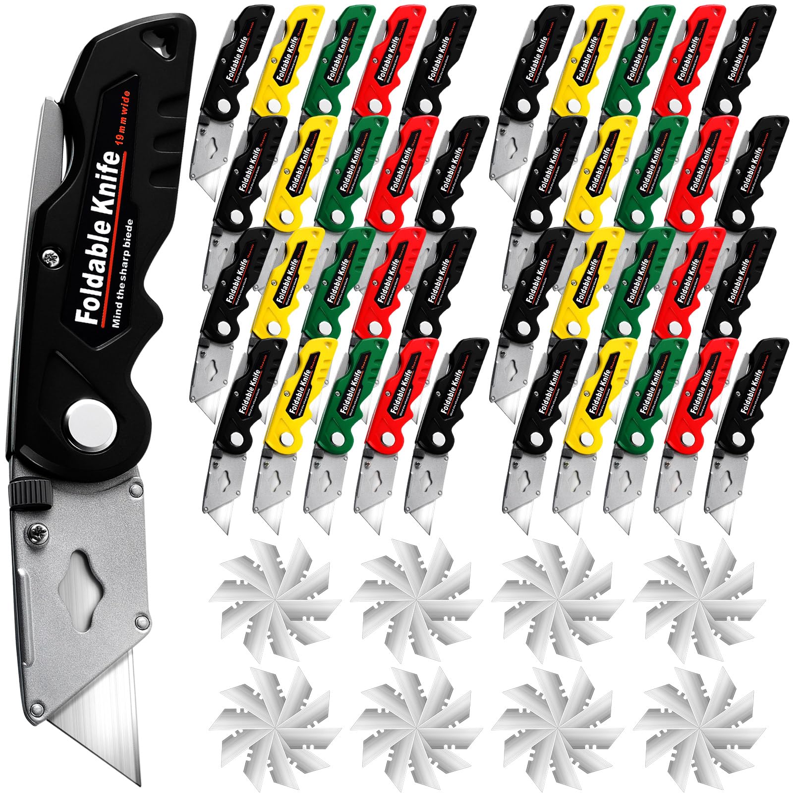 Therwen folding knife red closed for clean cuts on light materials