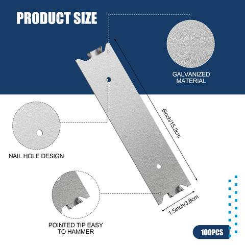 Therwen galvanized nail plates provide rust resistance and long-lasting protection.