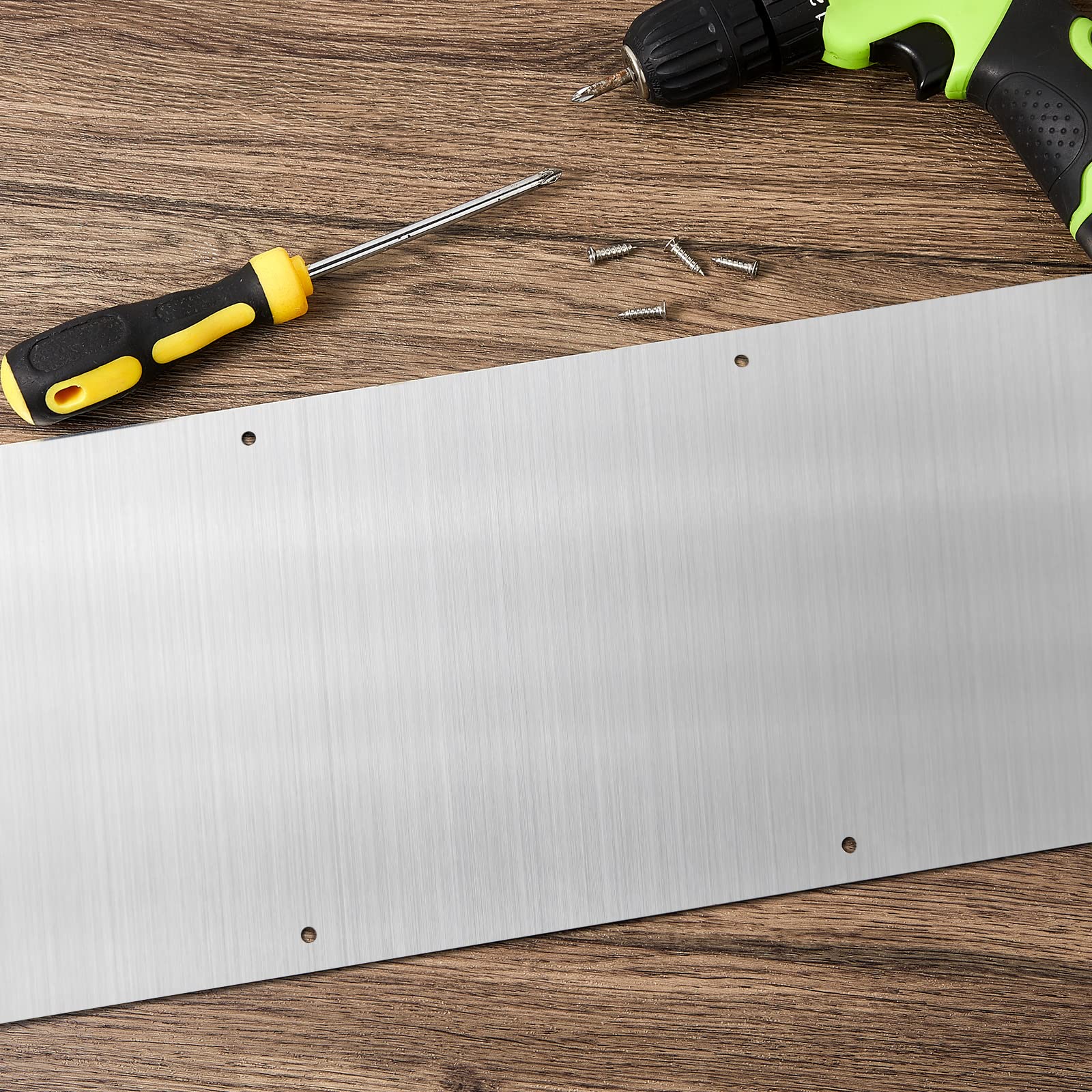 Modern Therwen kick plate adds style to residential and commercial doors