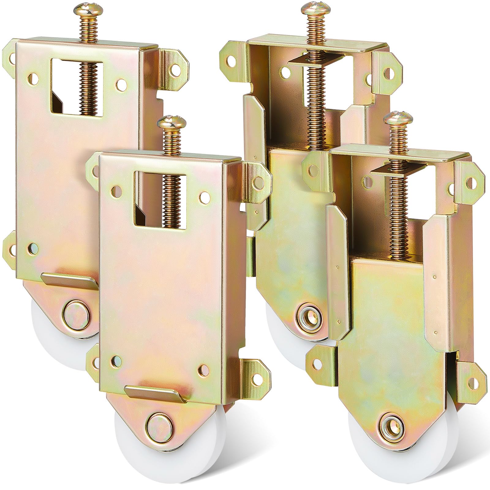 Therwen sliding door roller wheels assembly ready for replacement on wardrobe doors.