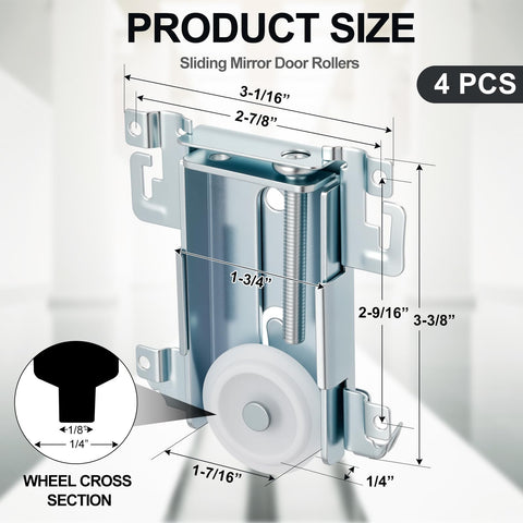 Steel housing provides durable support for daily closet use
