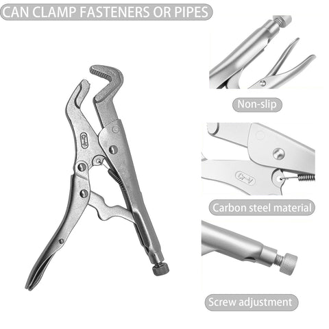 THEshyop parrot nose vise grip 9inch locks securely in tight corners