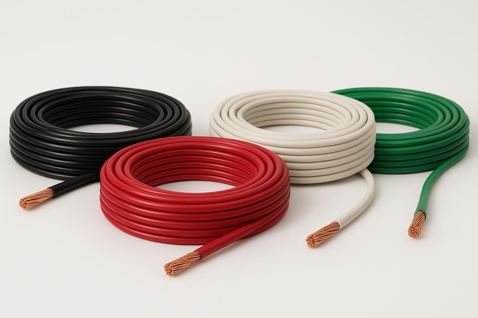 THHN 8AWG green ground wire provides reliable grounding for installations.