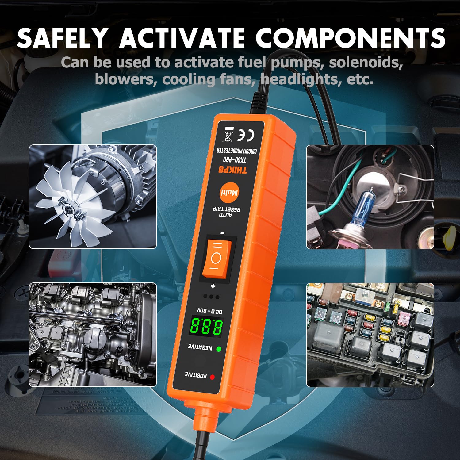 THIKPO TK60pro grounding test confirms proper vehicle grounding.
