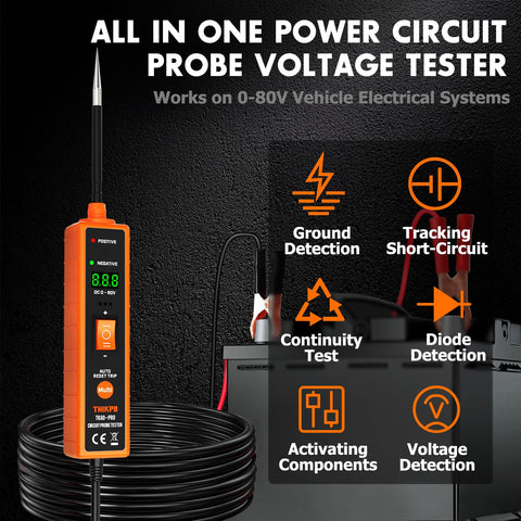 THIKPO TK60pro LED indicators illustrate polarity and fault signals.