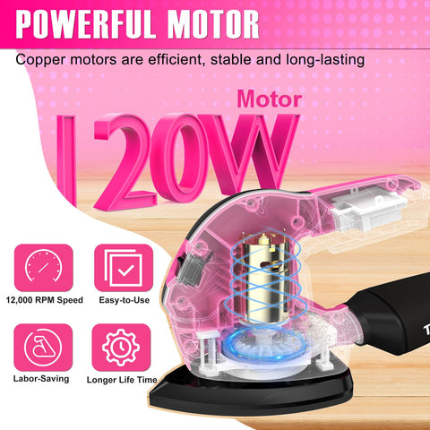 ThinkLearn sander with a 12,000 RPM copper motor for fast, smooth finishing.