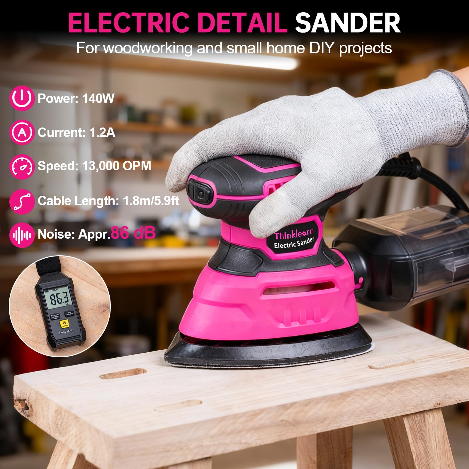 THINKLEARN 15-pcs sanding papers set offering versatile grits.