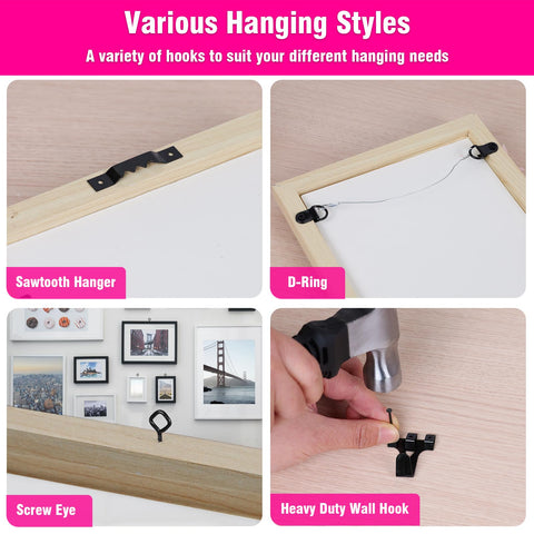 ThinkLearn magnetic level ensures precise alignment for perfect hung art.