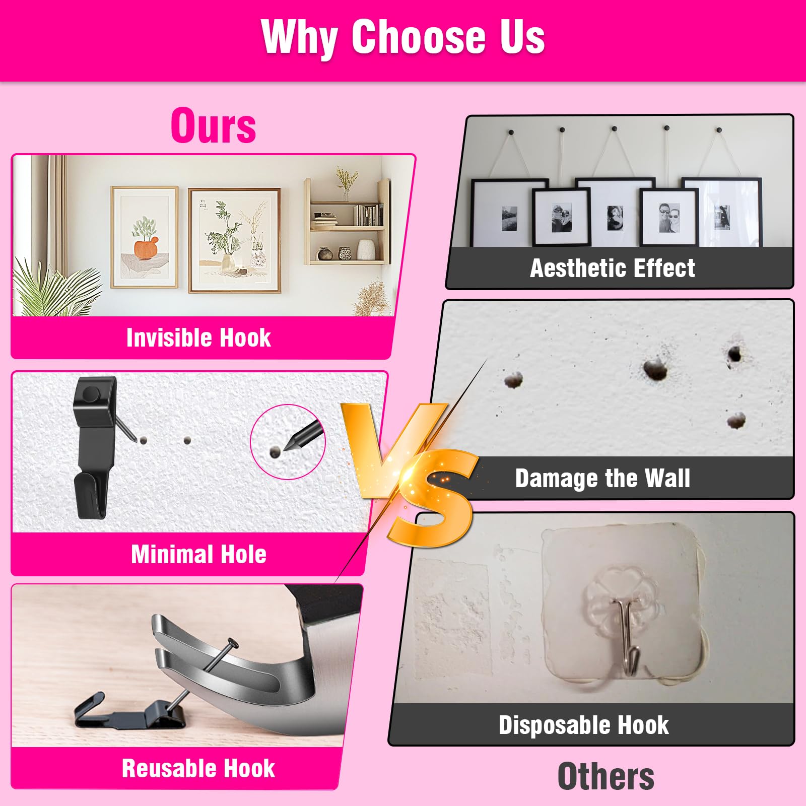 ThinkLearn pink magnetic hammer for comfortable driving nails with magnetic head.