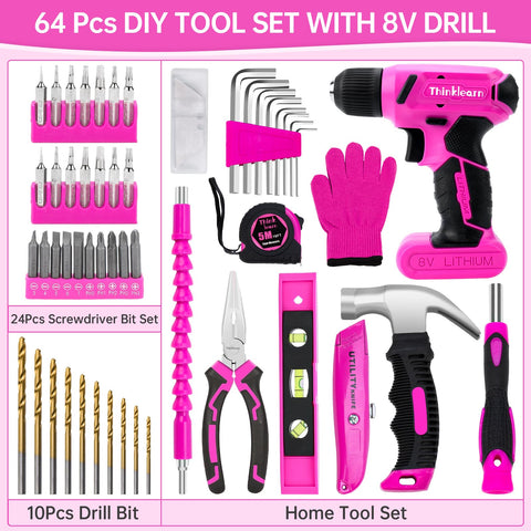 ThinkLearn pink tool kit carry case for on-the-go projects.