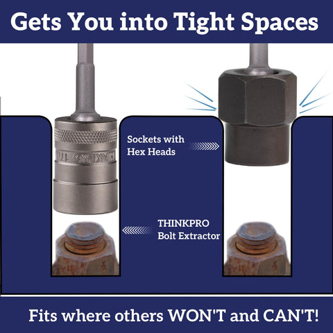 ThinkPro chrome-moly steel construction for durability against seized fasteners