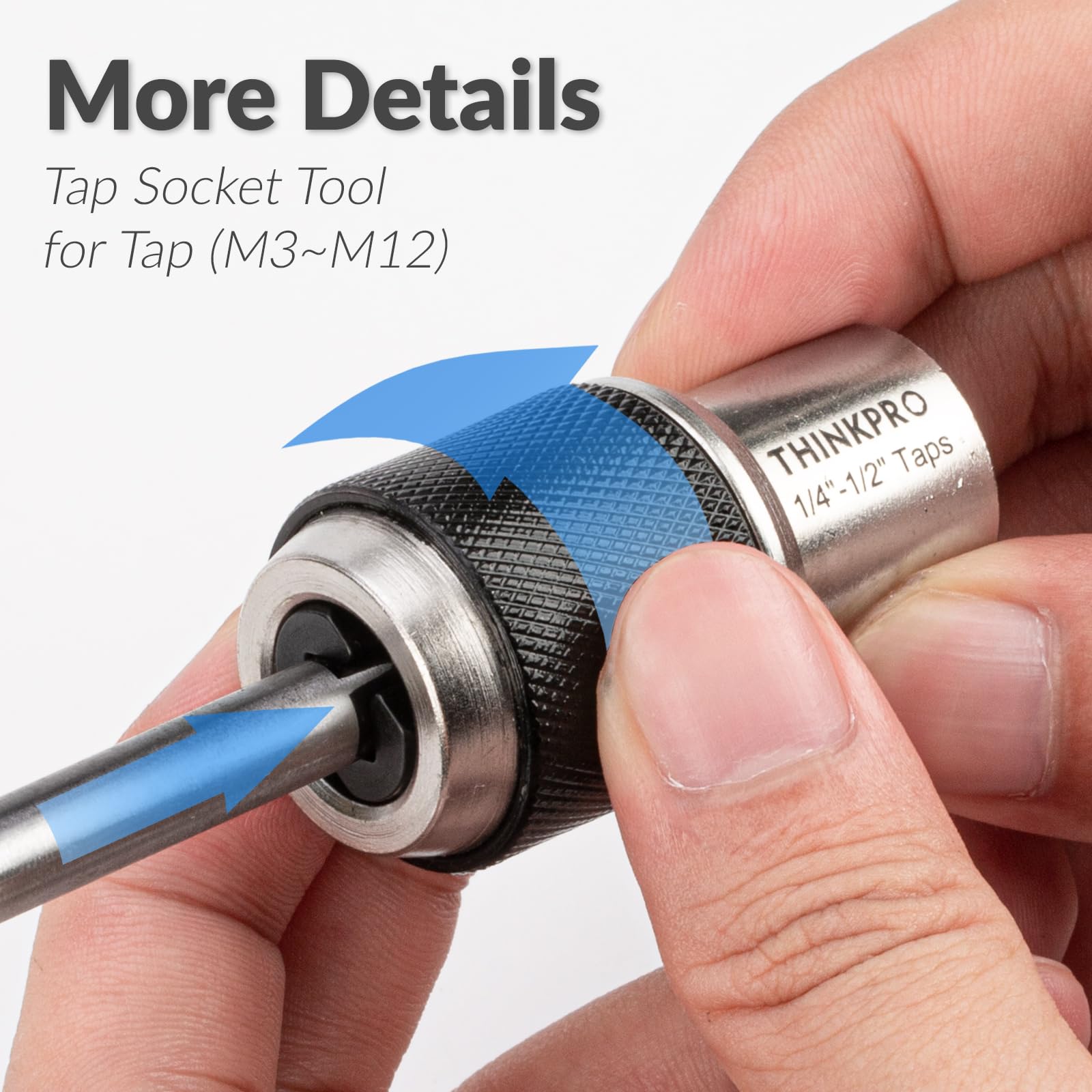 Thinkpro 3-8 drive universal fits most ratchets and drivers.
