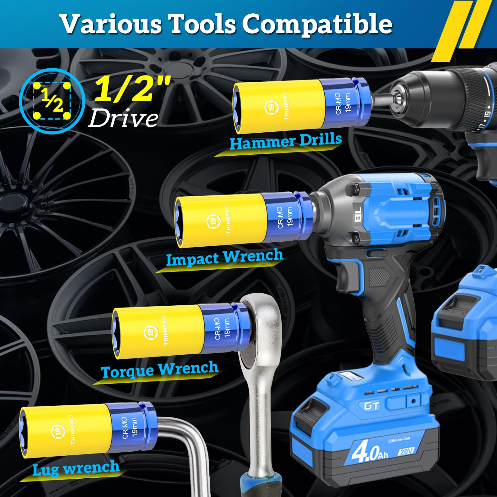 Thinkpro laser-etched sizes simplify quick size identification on the job.