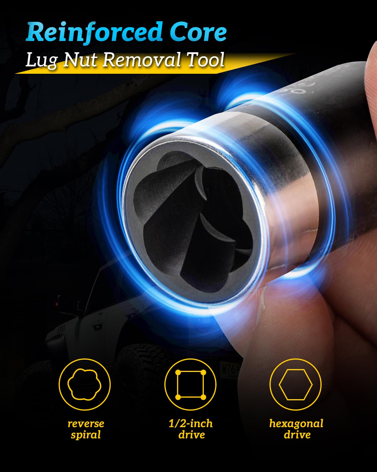 Thinkpro CR-MO steel construction for heavy-duty nut removal