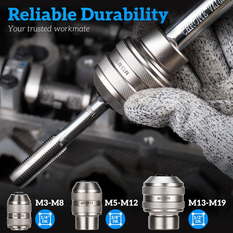 Thinkpro sockets secure square shanks to prevent slippage during use