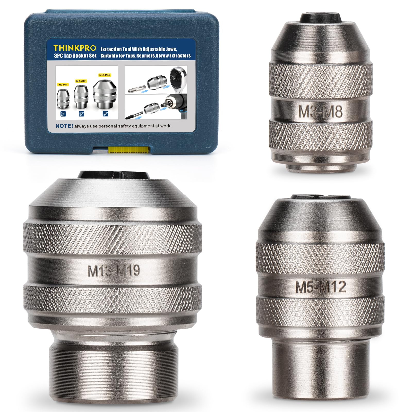 Thinkpro tap socket for 1/4 drive with precise alignment for small taps
