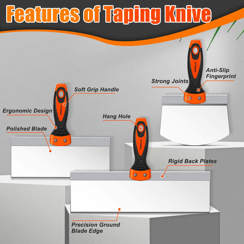 ThinkWork 2-inch putty knife ideal for tight patches