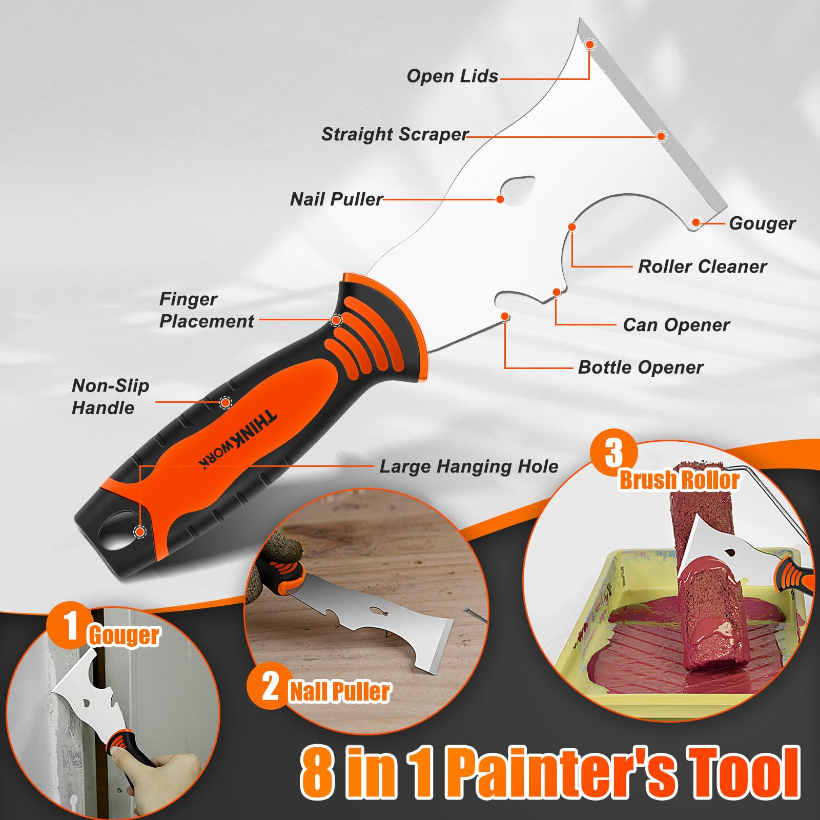 ThinkWork 3-inch painter's tool for smooth spreading