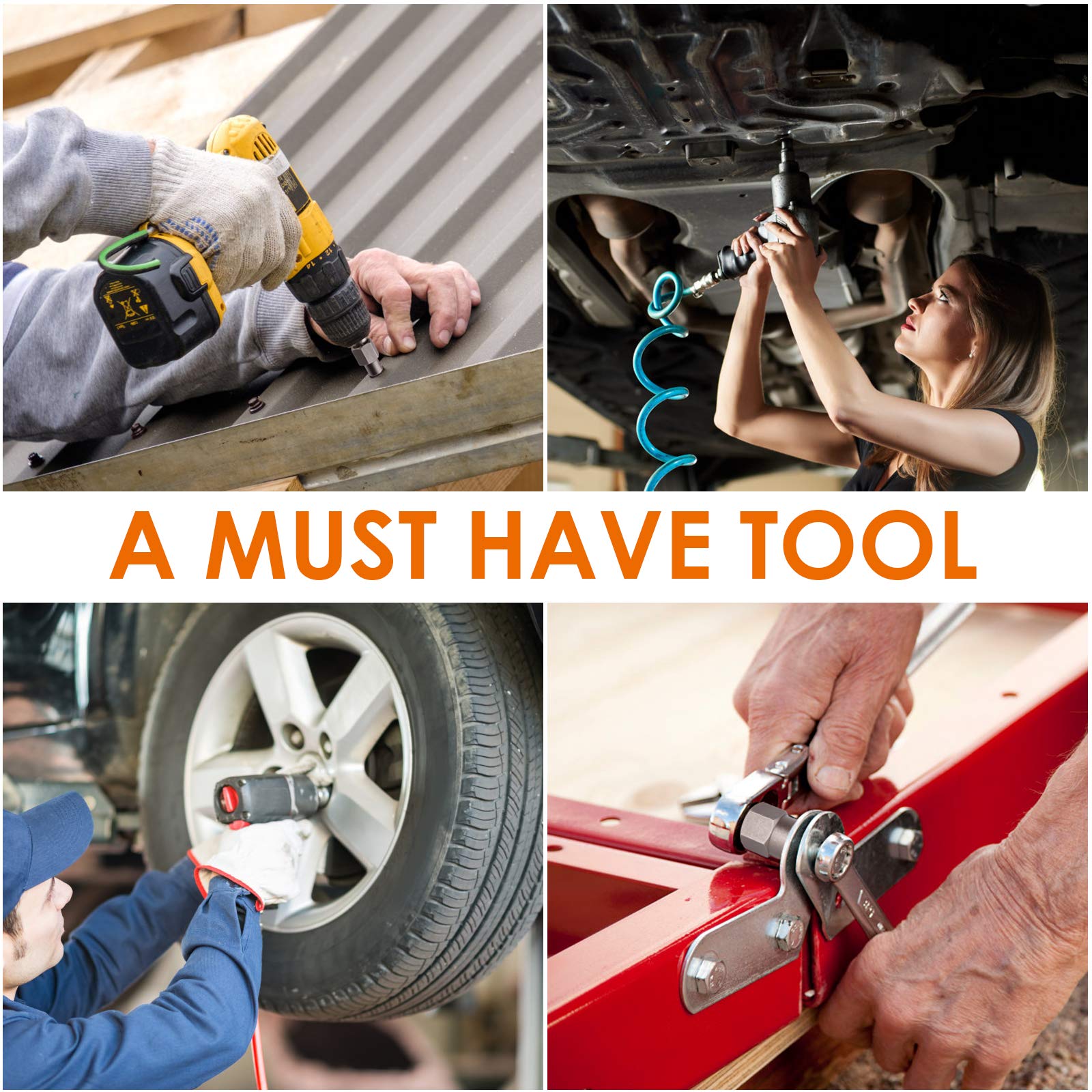 THINKWORK Bolt Extractor Kit chrome-molybdenum steel construction promises long life