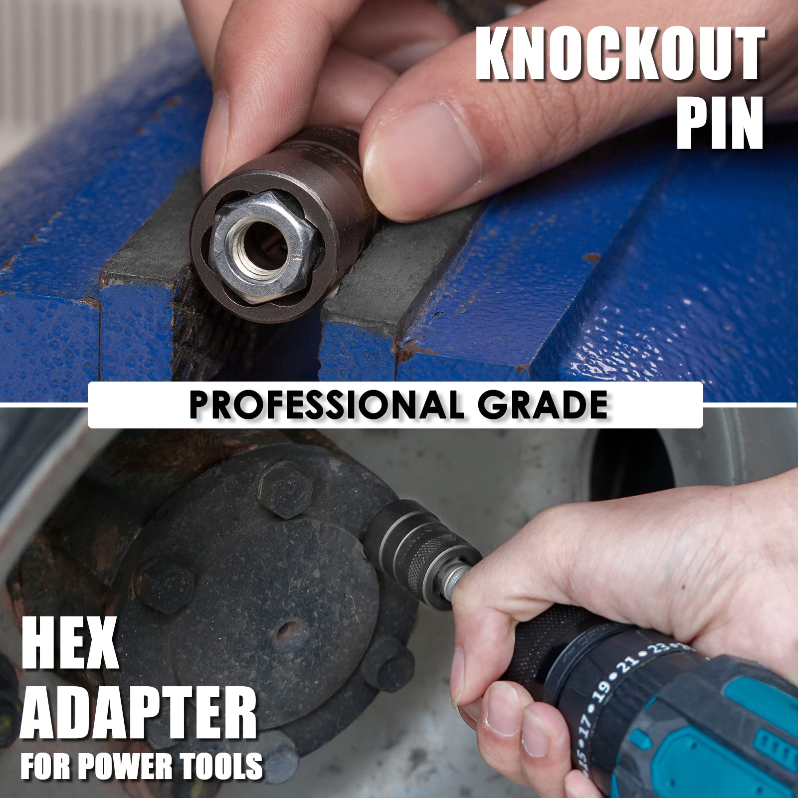 THINKWORK Bolt Extractor Kit stored in a heavy-duty case