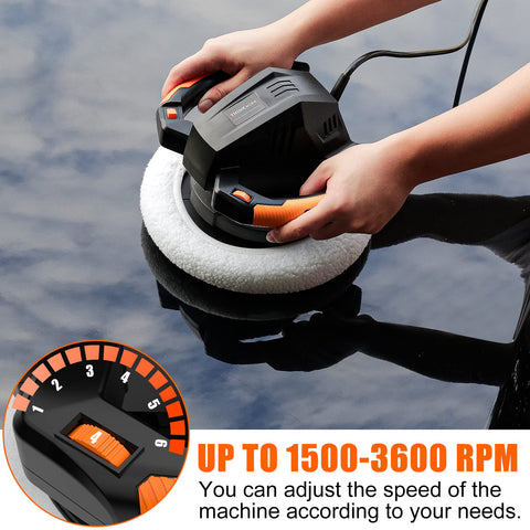 Thinkwork Buffer Polisher featuring six-speed dial for adaptable finishes